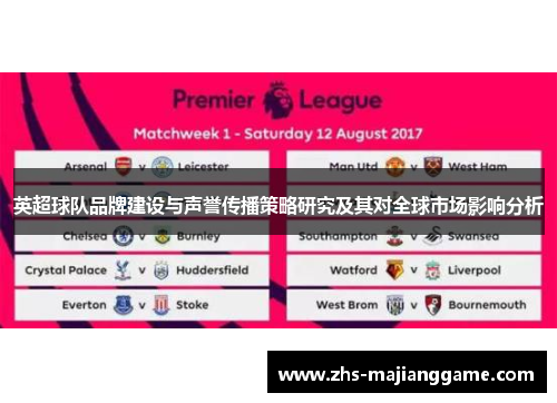 英超球队品牌建设与声誉传播策略研究及其对全球市场影响分析 英超球队品牌建设与声誉传播策略研究及其对全球市场影响分析